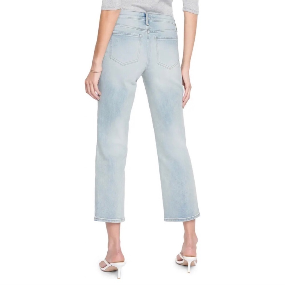 NWT NYDJ Piper Relaxed Crop Straight Leg Jeans in Radiance size 4 - Picture 4 of 16